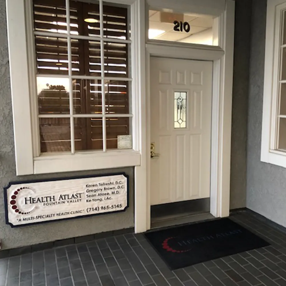 Health Atlast Fountain Valley exterior entrance.