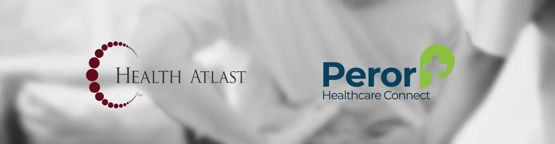 Health Atlast logo and Peror Healthcare connect logo