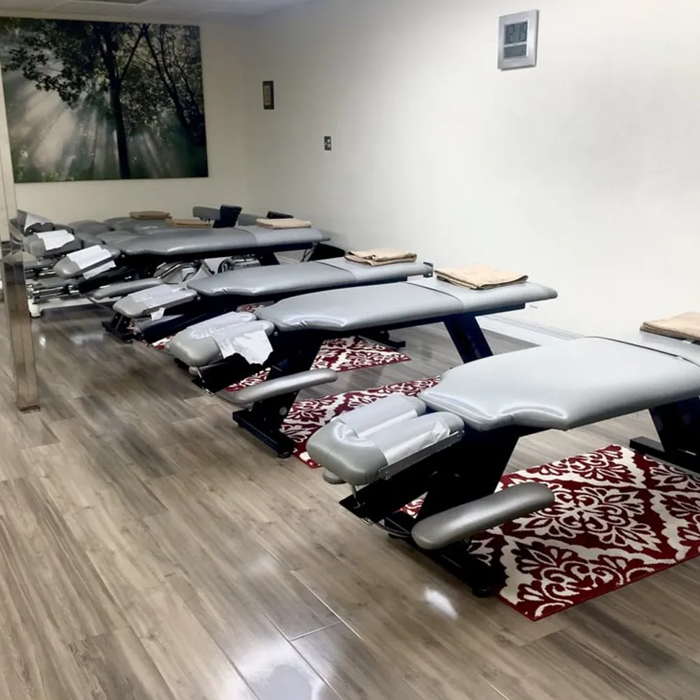 Chiropractic massage treatment area  