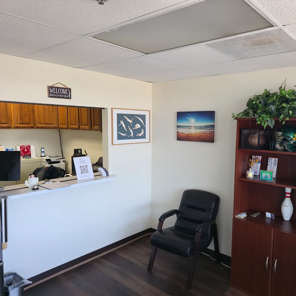 Office reception area