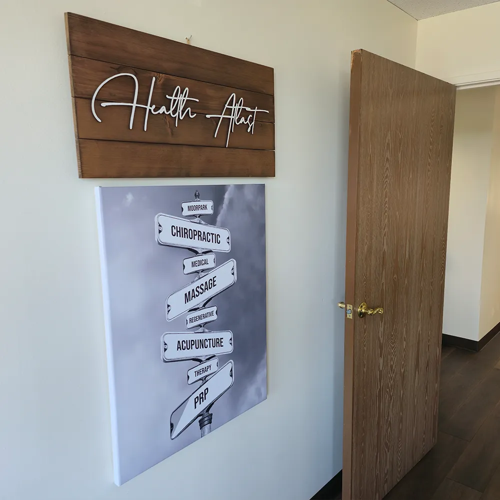 Wall with signs